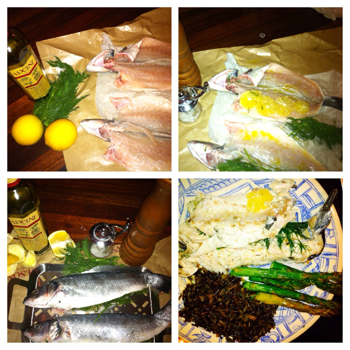 Grilled Whole Branzino