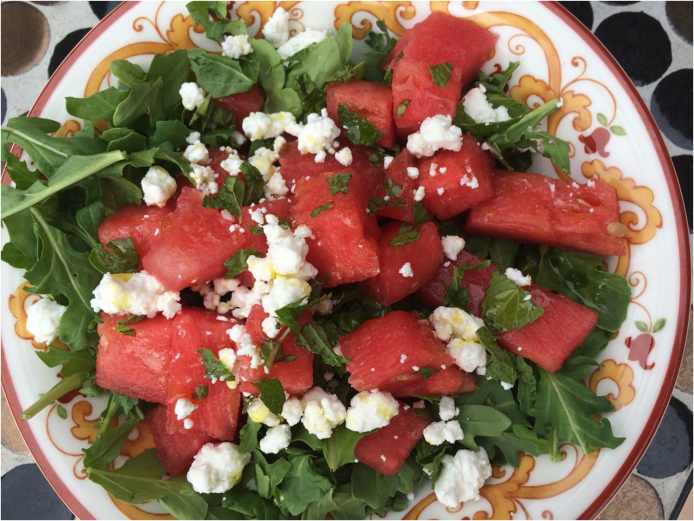 Watermelon and Goat Cheese Salad