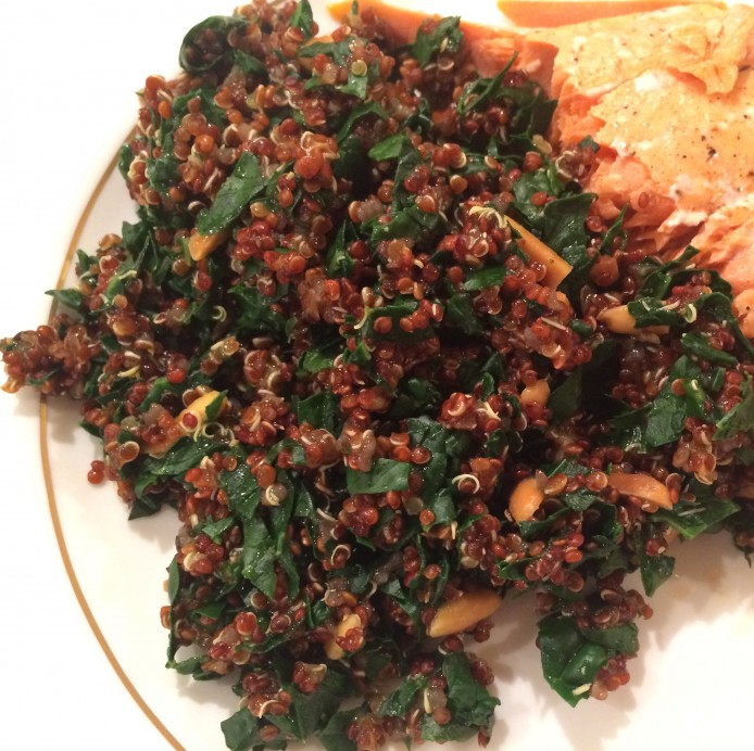 Red Quinoa with Kale