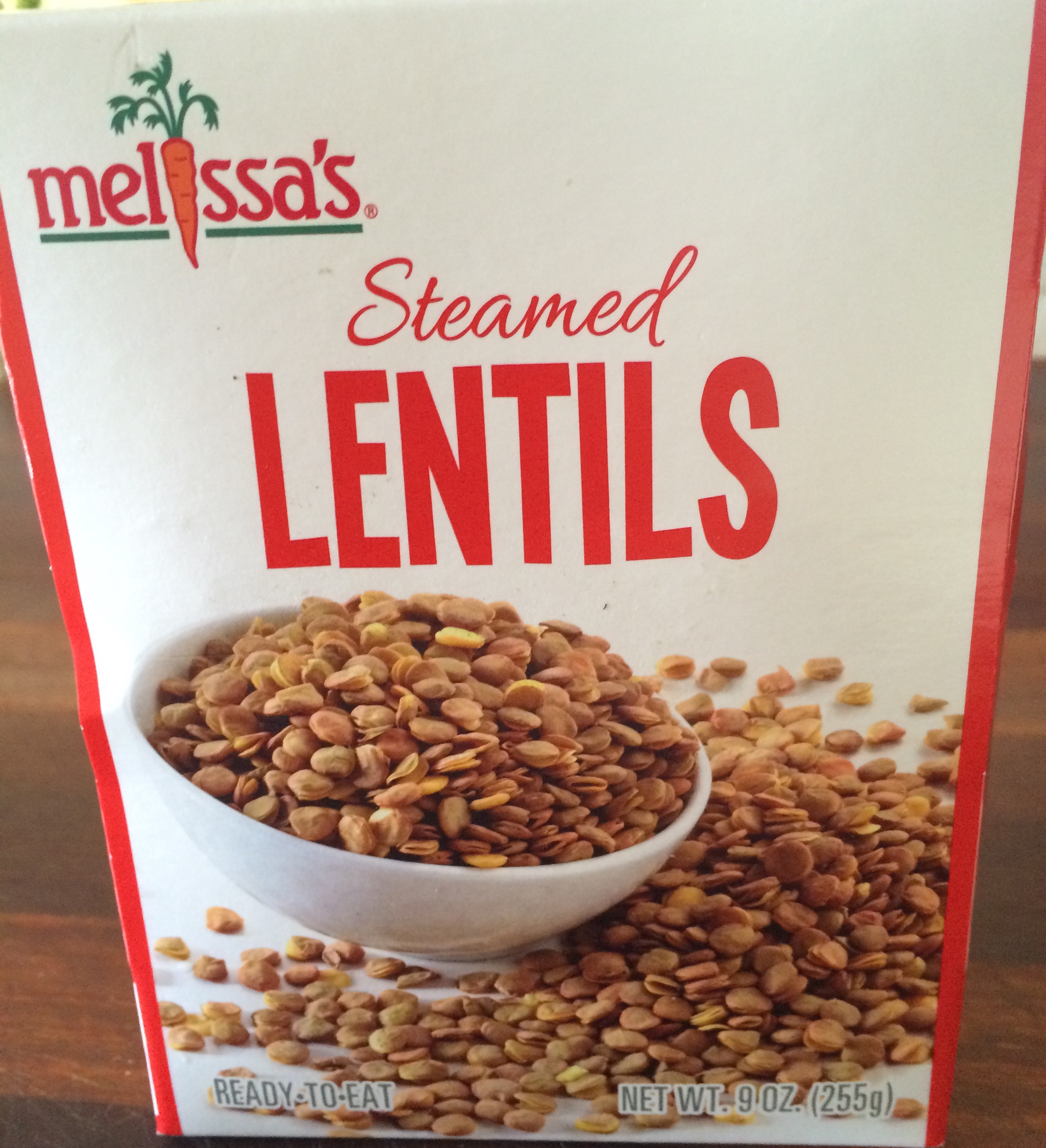 Melissa’s Steamed Lentils